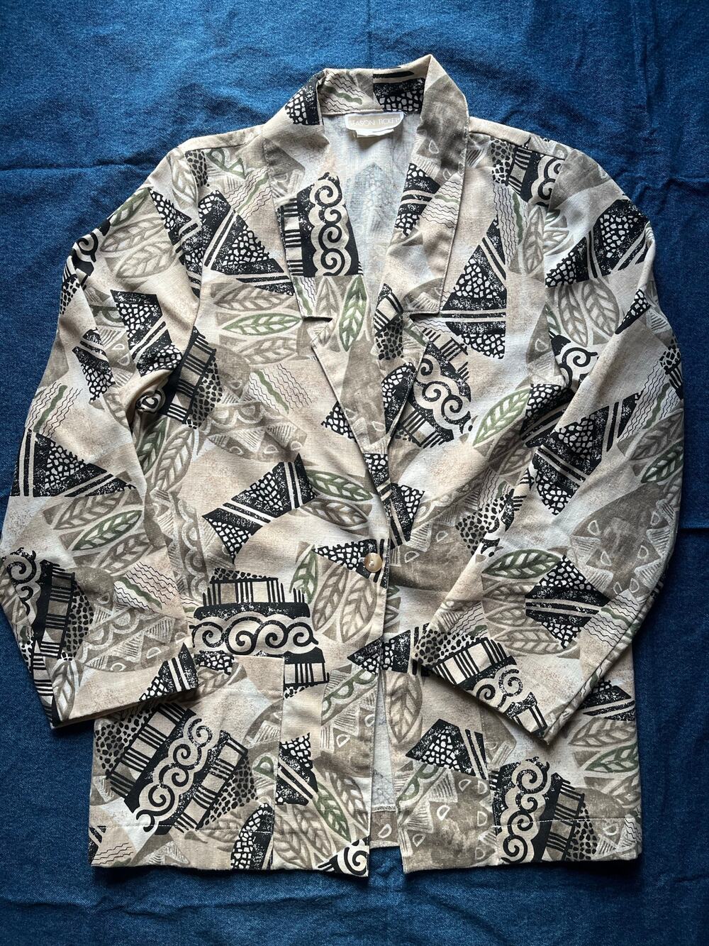1980's Season Ticket Hawaiian Tropical Suit Coat